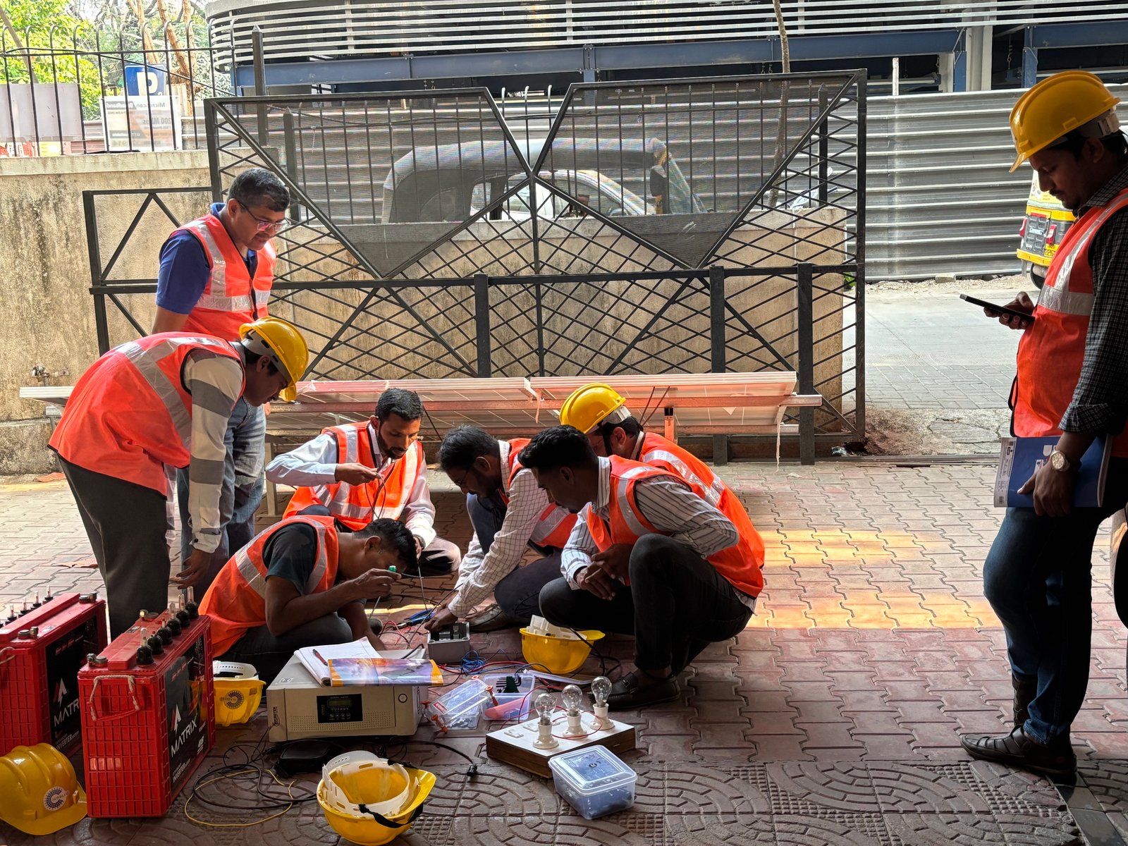 Commercial solar installation